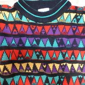 CAPISTRANO colorful  pullover sweater acrylic  3xl